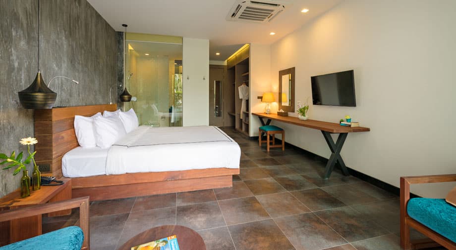 <p>Kahden hengen Bay Room -huone</p>