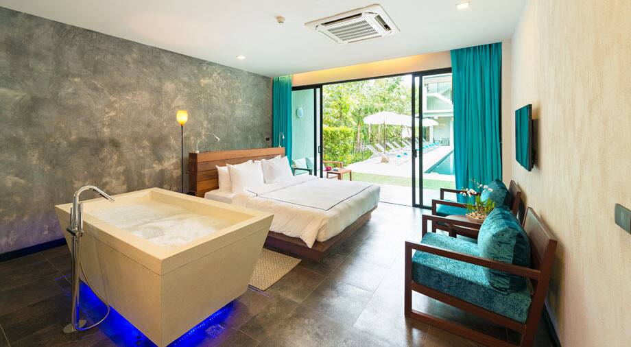 <p>Kahden hengen Romance Bay -huone</p>