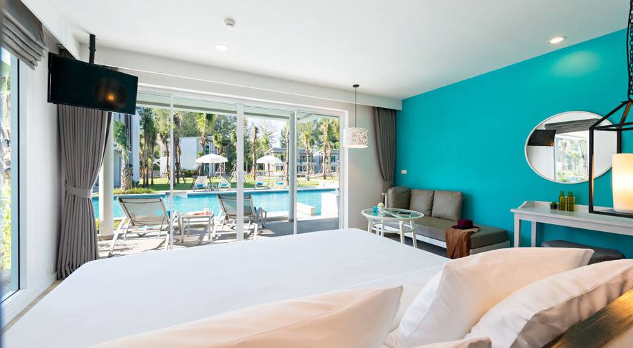 <p>Kahden hengen Waters Pool Access -huone</p>