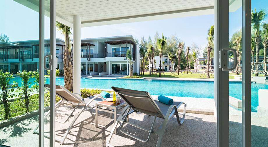 <p>Kahden hengen Waters Pool Access -huone</p>