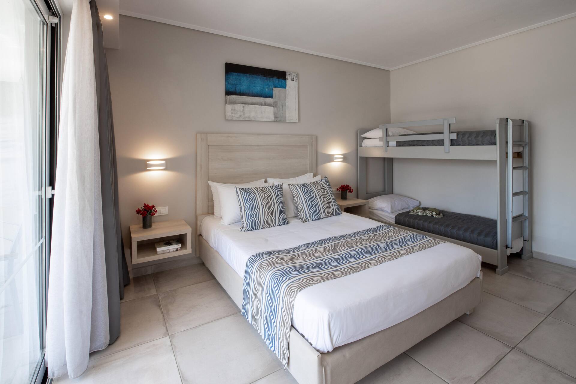 <p>Perhehuone, kerrossängyt</p>