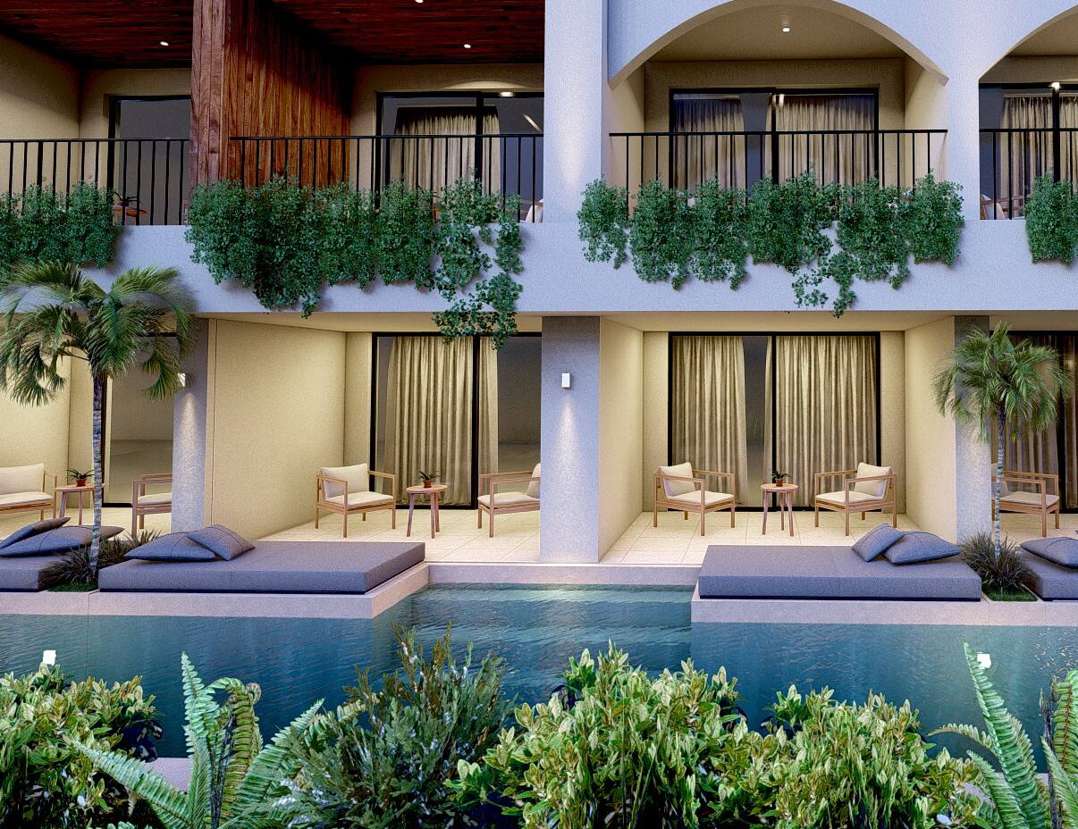 <p>Deluxe-sviitti, yksi makuuhuone, terassilta käynti jaettuun uima-altaaseen</p>