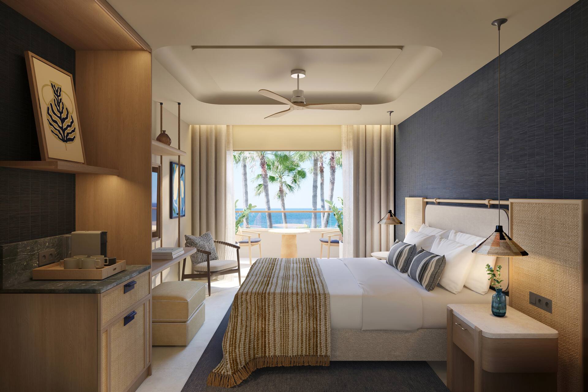 <p>Deluxe-huone, merinäköala</p>