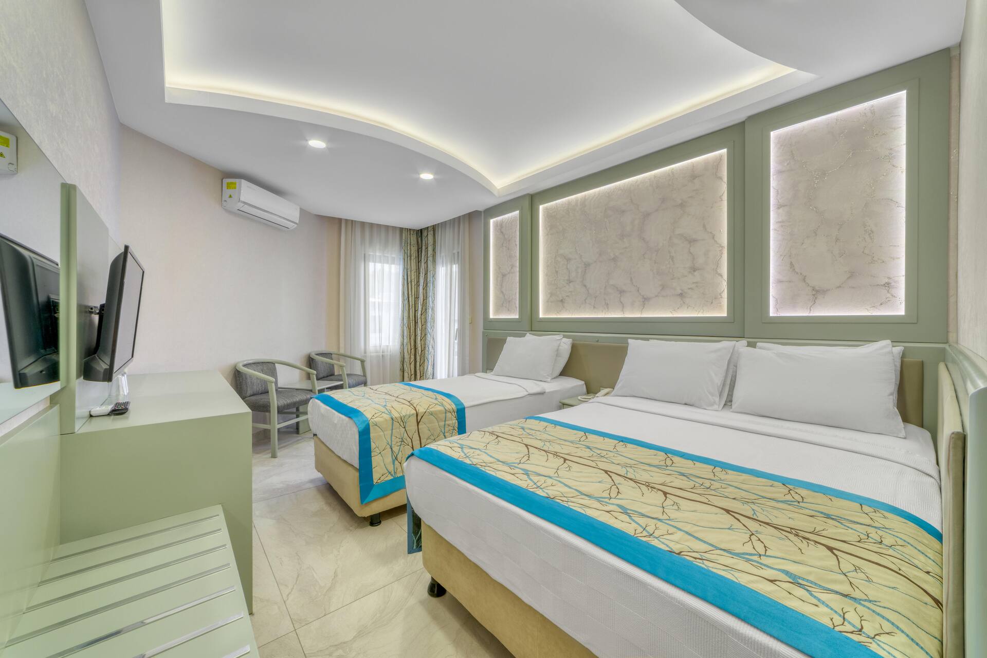 <p>Kahden hengen huone</p>