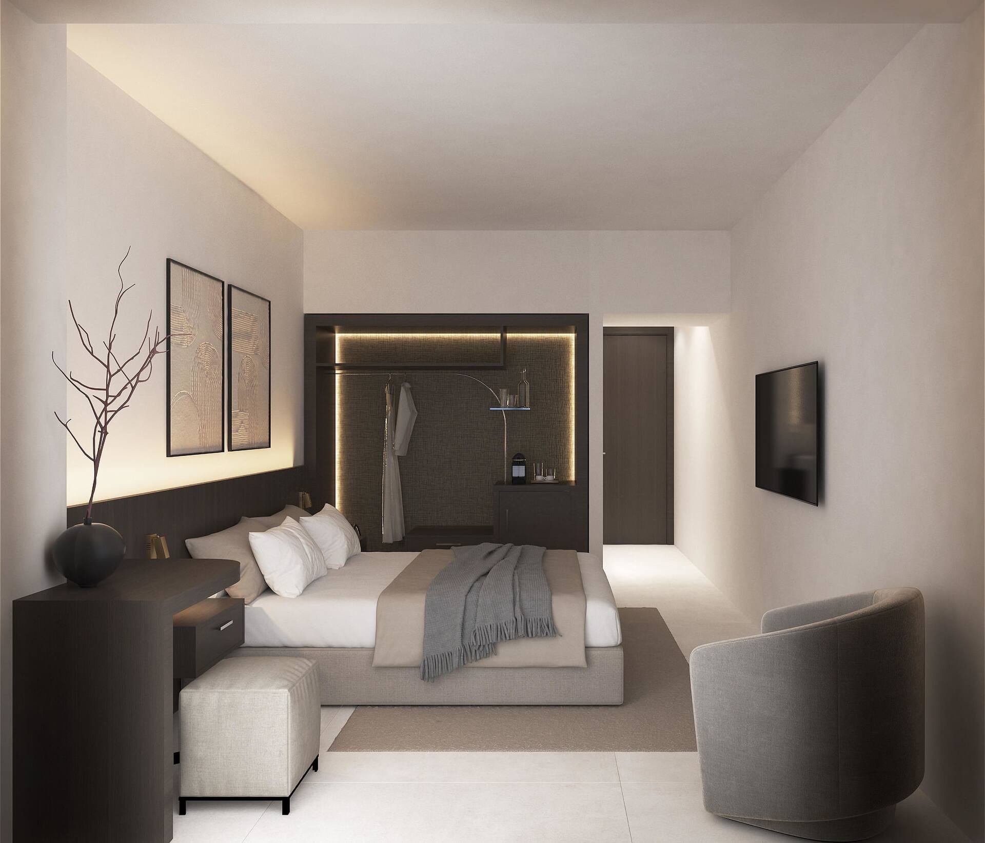 <p>kahden hengen huone (havainnekuva)</p>