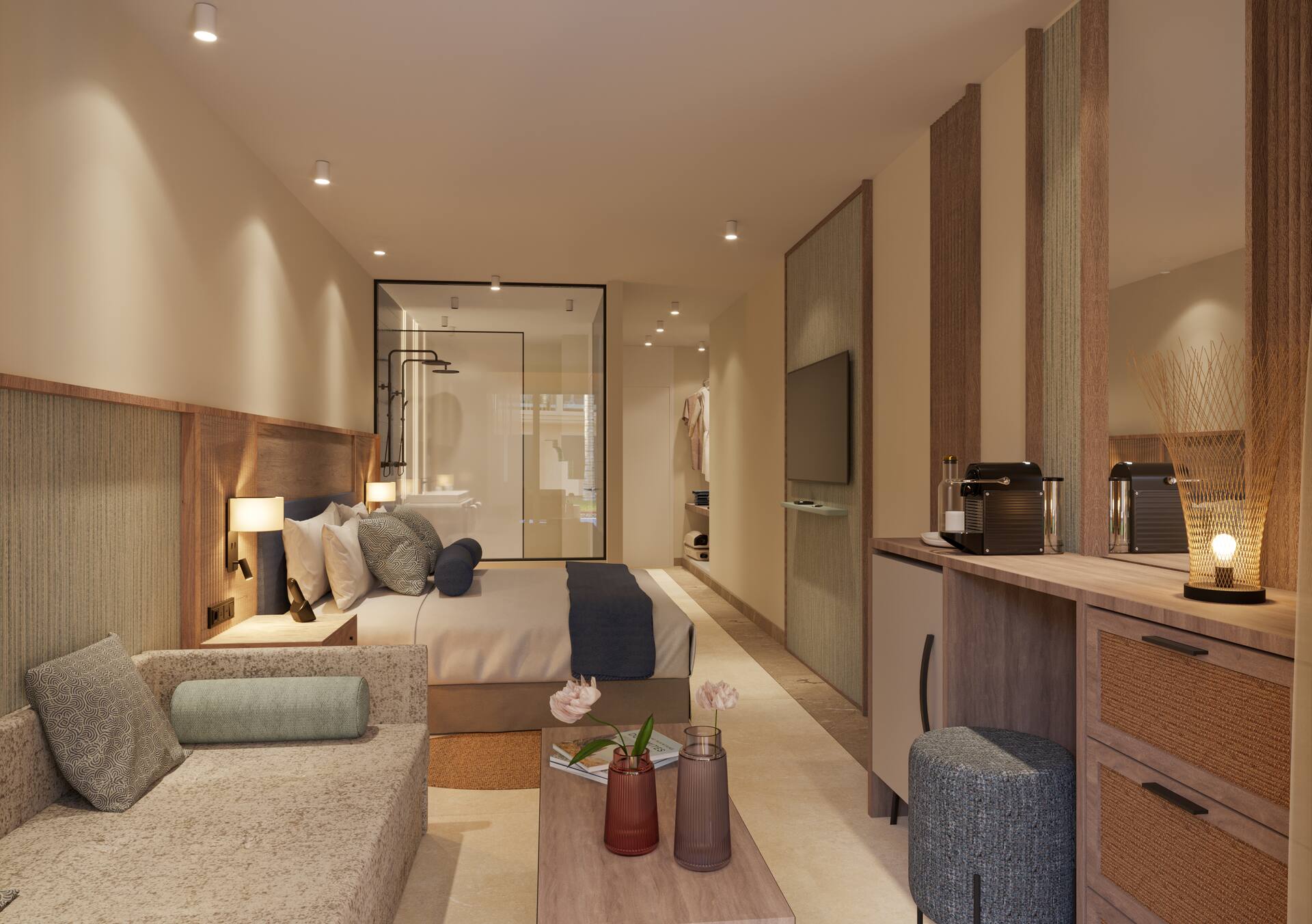 <p>Juniorsviitti, terassilta pääsy uima-altaaseen</p>