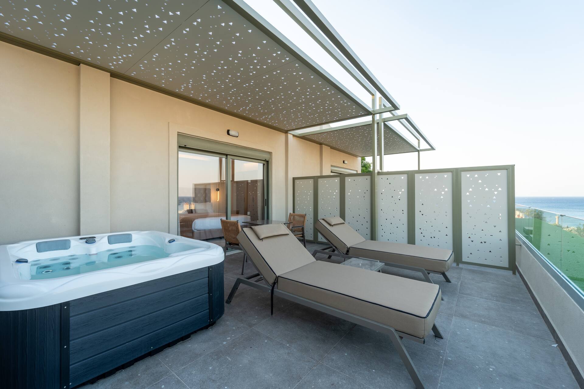 <p>Superior-sviitti, parveke, jolla yksityinen poreallas</p>