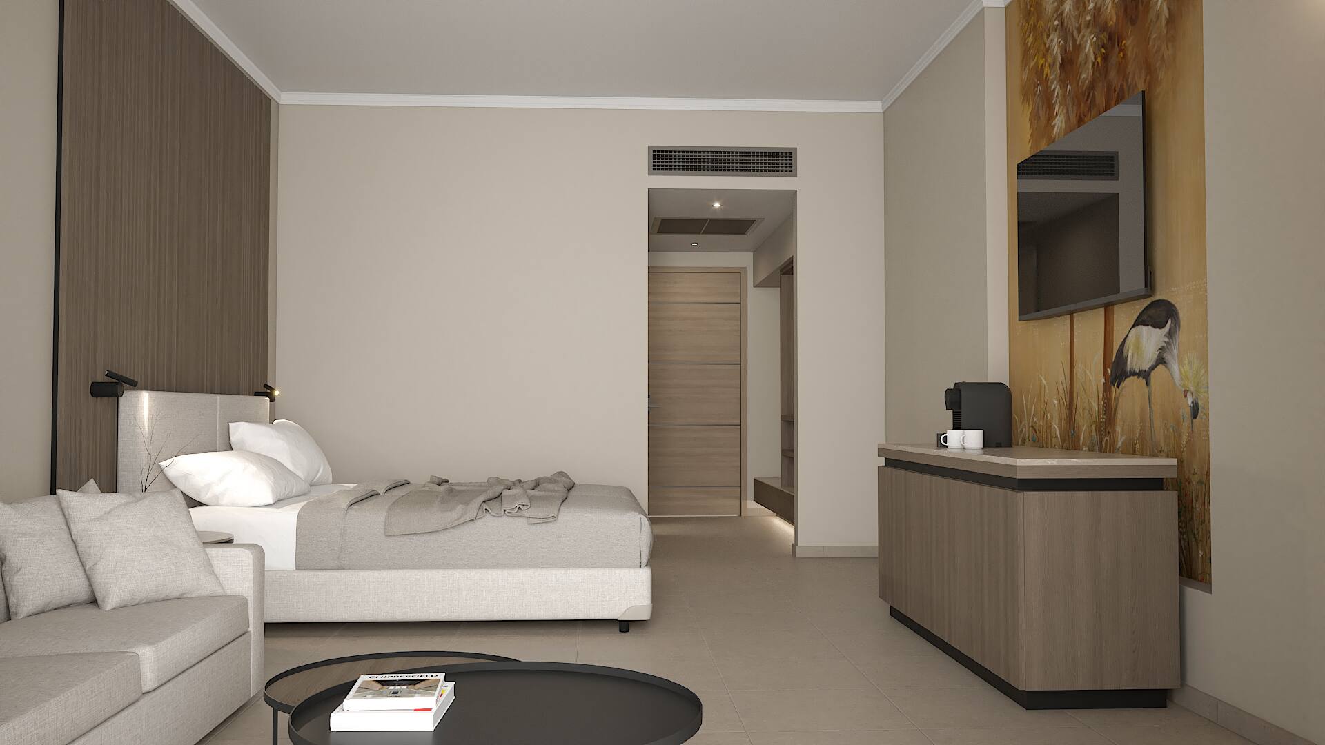 <p>Kahden hengen huone</p>