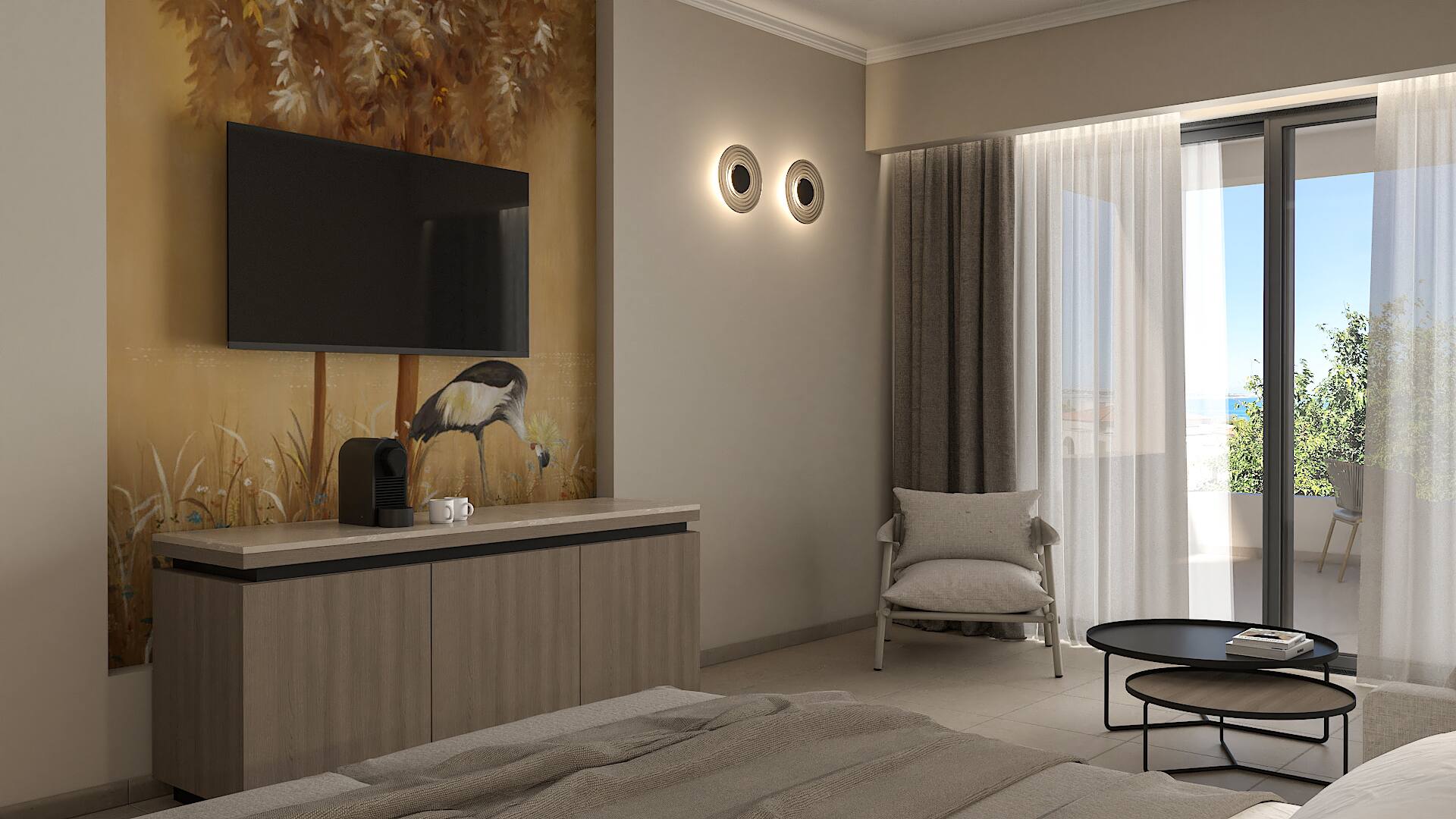 <p>Kahden hengen huone</p>